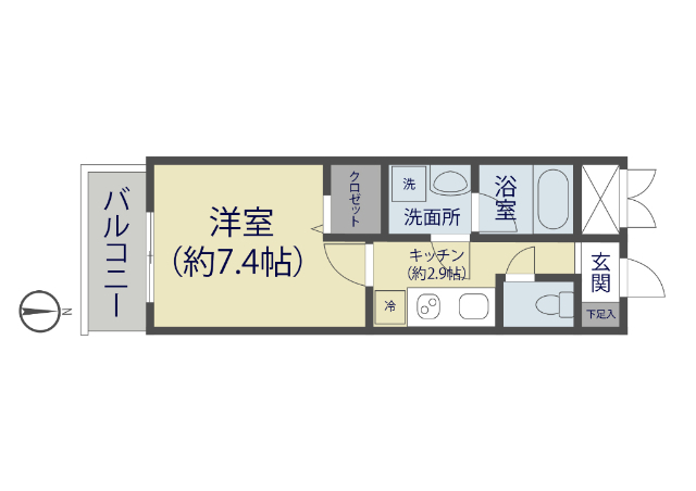 MAISON DE NIKAIDOの間取り写真