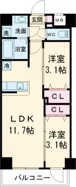 アイルグランデ東京青井の間取り写真