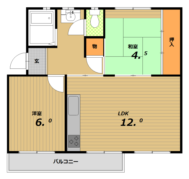 鈴蘭台第3団地1号棟の間取り写真