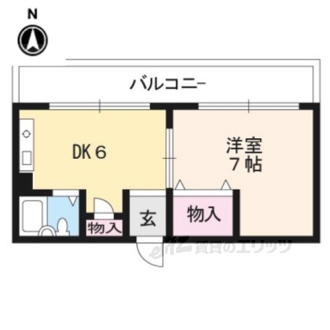 うずまさハイツの間取り写真