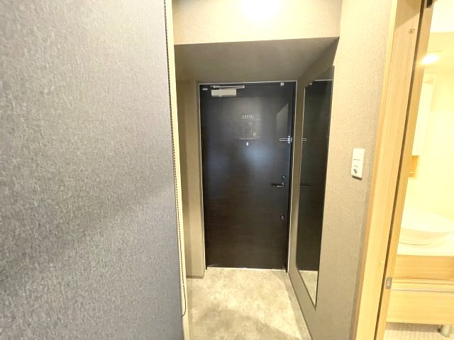 玄関　同マンション反転タイプの部屋写真