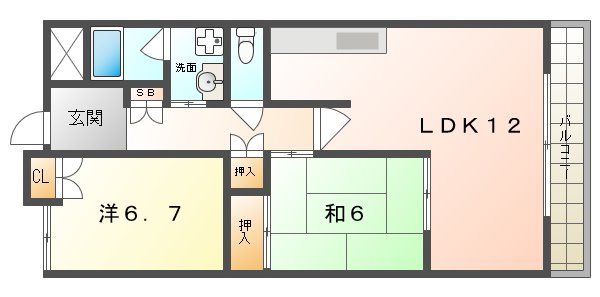 アルカ―サル星田の間取り