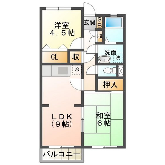 Ｕコーポ東阿倉川の間取り