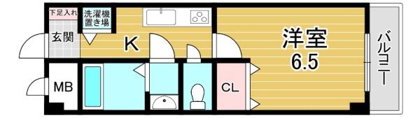 大阪市鶴見区今津中のマンションの間取り