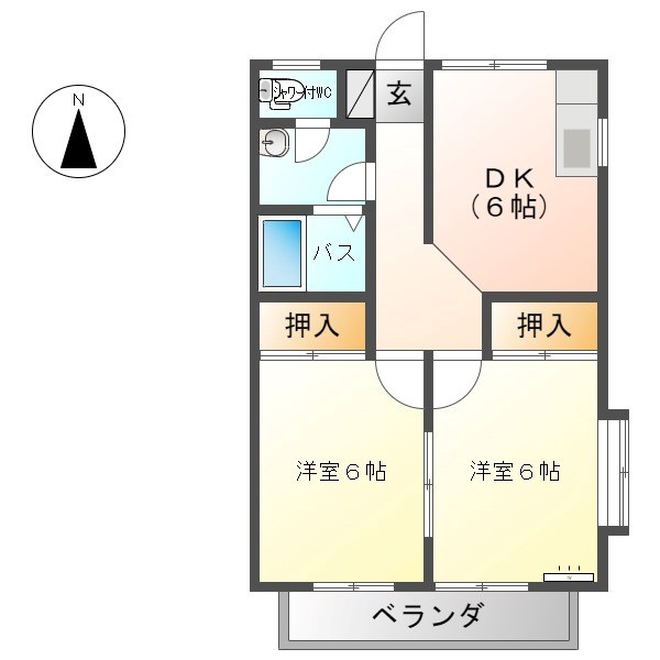 シンフォニーガーデンＢの間取り