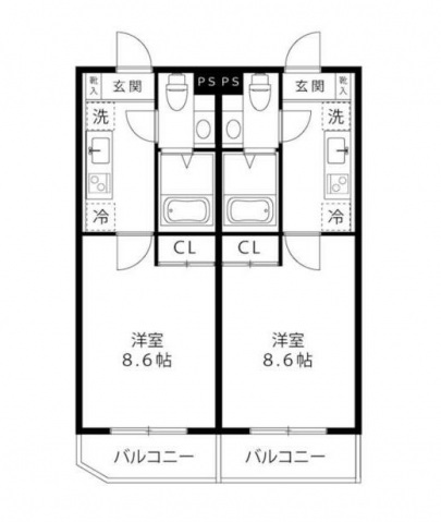 川崎市麻生区上麻生のマンションの間取り