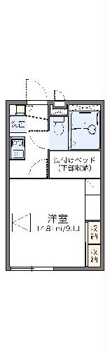 レオパレス西京の間取り