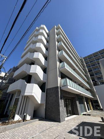 大阪市都島区都島南通のマンションの建物外観