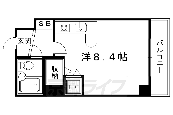 ライオンズマンション京都東堀川の間取り