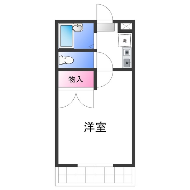 レオパレスクリスタルIIの間取り