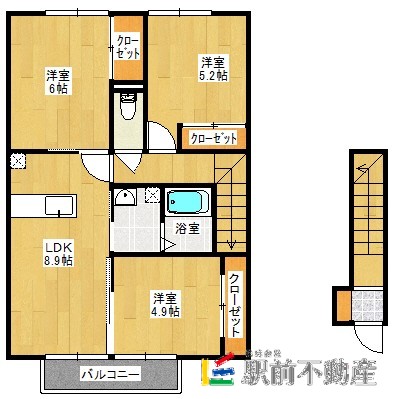 シャルムドミールＢの間取り