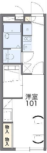 海老名市大谷北のアパートの間取り