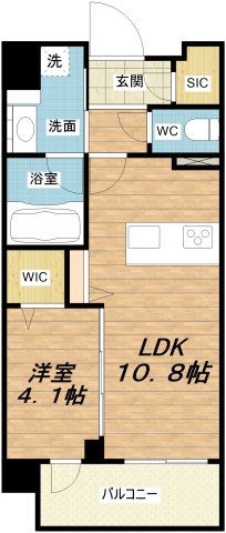 ウェルホームズ法円坂6の間取り