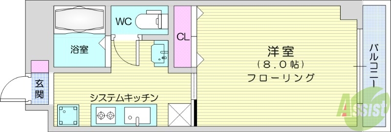 グランメゾン七福の間取り