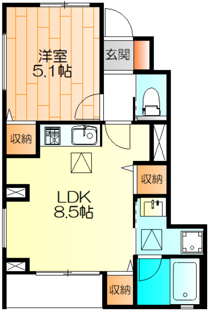 グリーンハイツの間取り