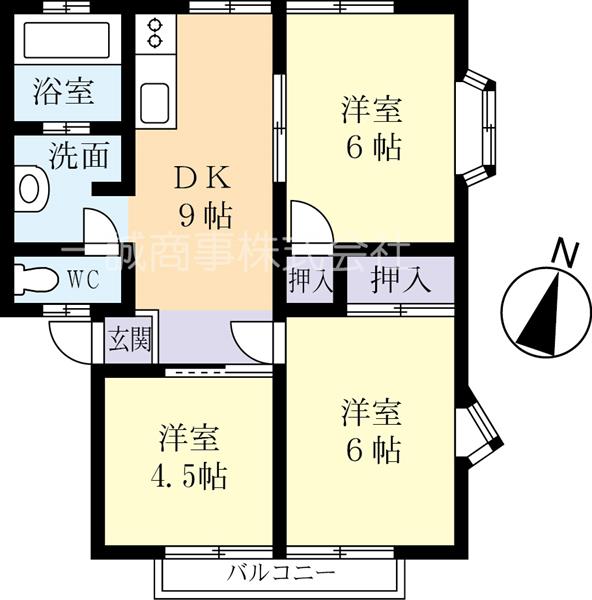 サンライフ横田Ｂの間取り