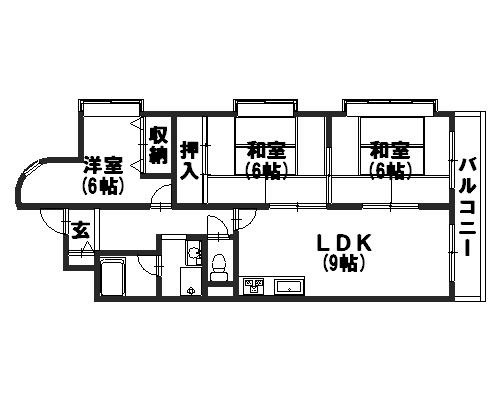 【ベルベデール向日町の間取り】