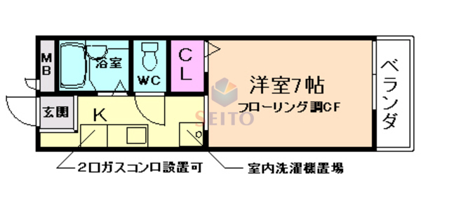 ベルメゾン蛍池の間取り