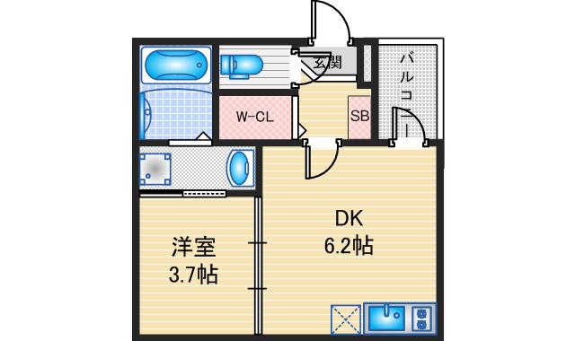 【ラ・グラシューズの間取り】