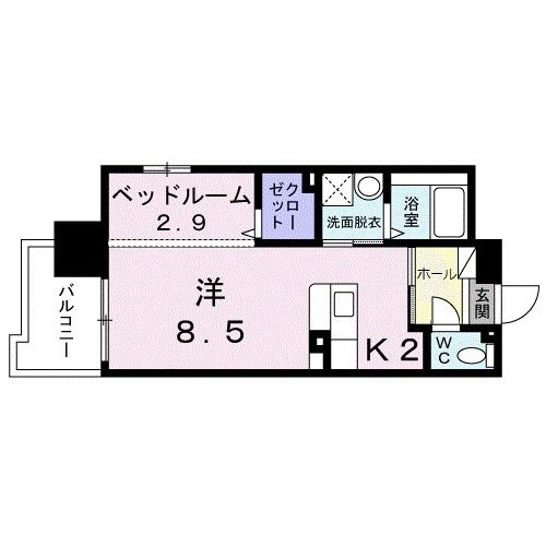 鹿児島市鴨池のマンションの間取り