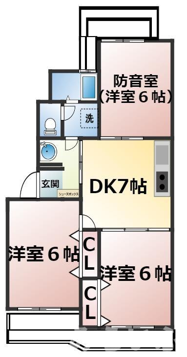 シエラ光が丘D棟の間取り