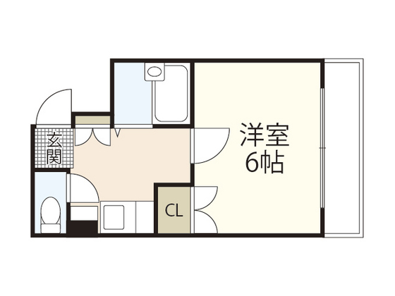 広島市西区横川町のマンションの間取り