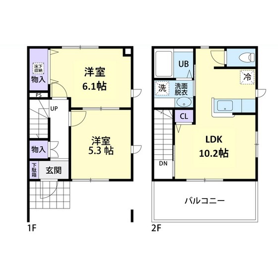 ヴァンベール藤崎　Bの間取り