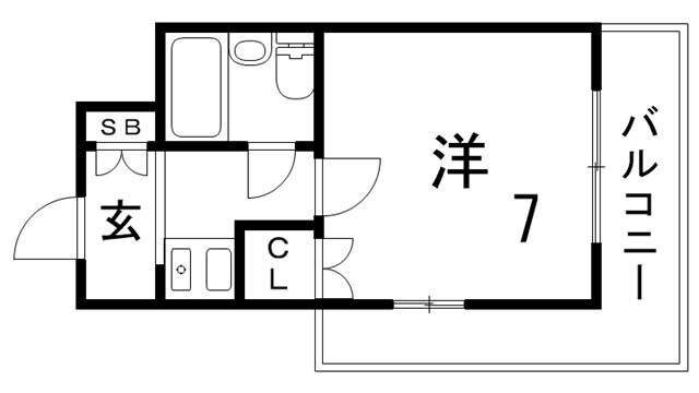 松原マンションの間取り