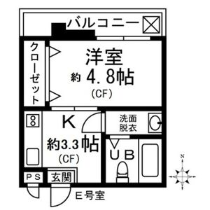 名古屋市中区門前町のマンションの間取り