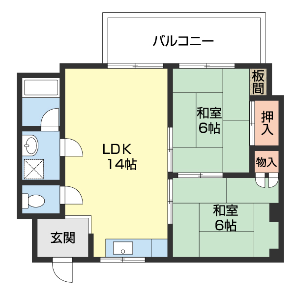 宝マンションの間取り