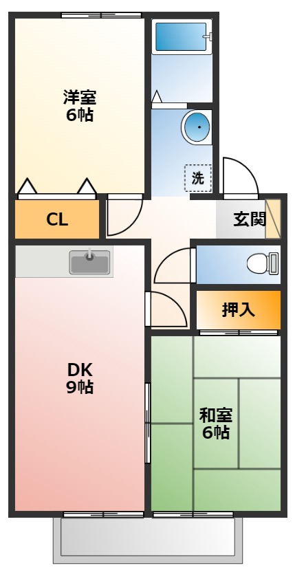 ミレニアムKNの間取り