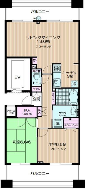 横須賀市小川町のマンションの間取り