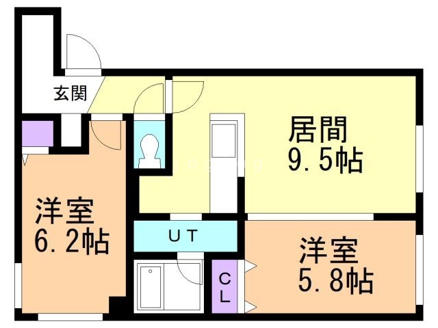 メニーズコート北園プレミアの間取り