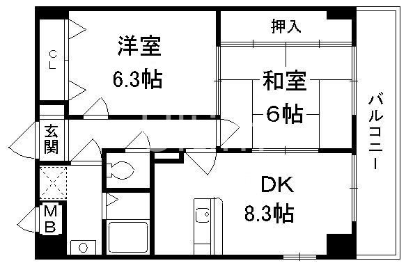 コスモスフローラ醍醐の間取り