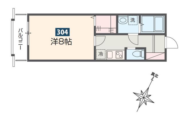 MELDIA拝島IIの間取り