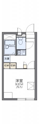 レオパレスアシャラーデ　タナカの間取り