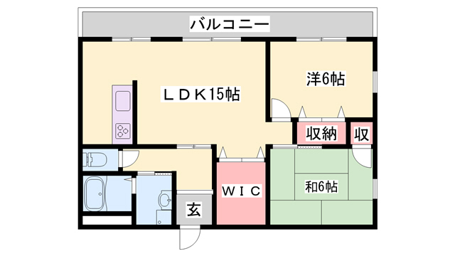 スクエアメゾン姫路城前の間取り