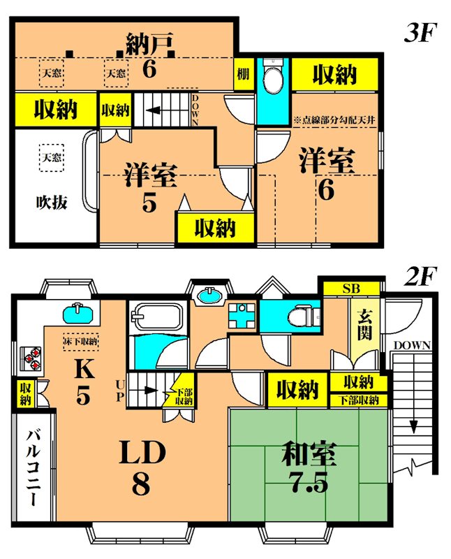 Kハイツの間取り