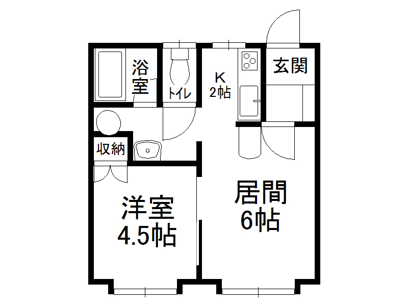 フラットアルバータの間取り