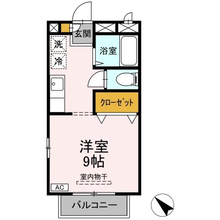 盛岡市神明町築23年の間取り