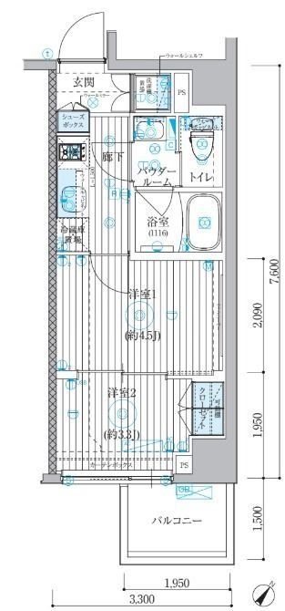 ブライズ川崎本町の間取り