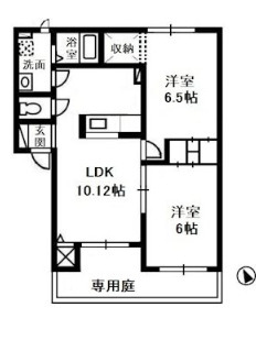 フルール上成A棟の間取り