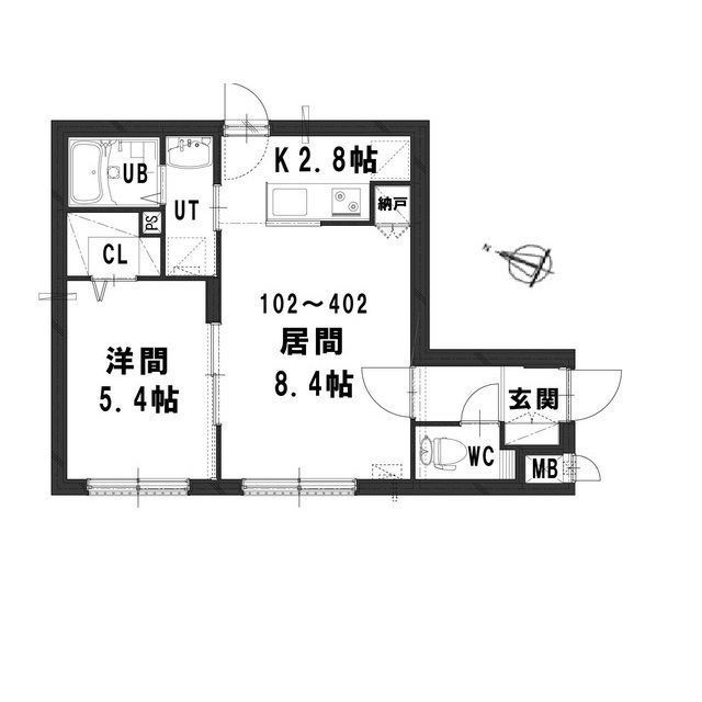 グランメール北２２条の間取り