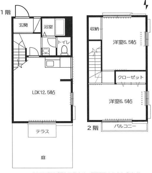 立川市柏町のアパートの間取り