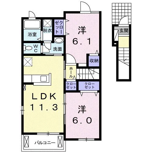 グリッターコートIの間取り