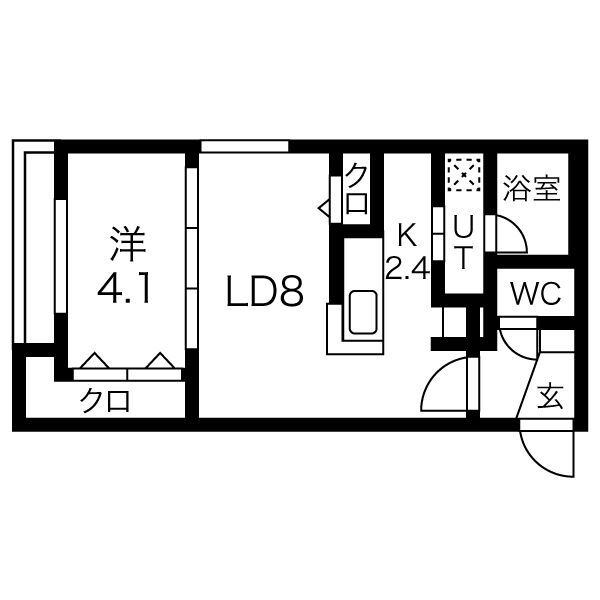 maison　Riel学園前の間取り