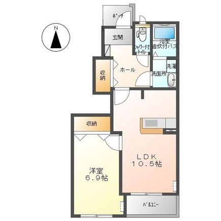 吾妻郡中之条町大字伊勢町のアパートの間取り