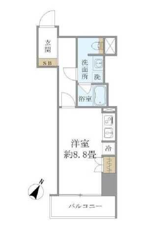 新宿区箪笥町のマンションの間取り