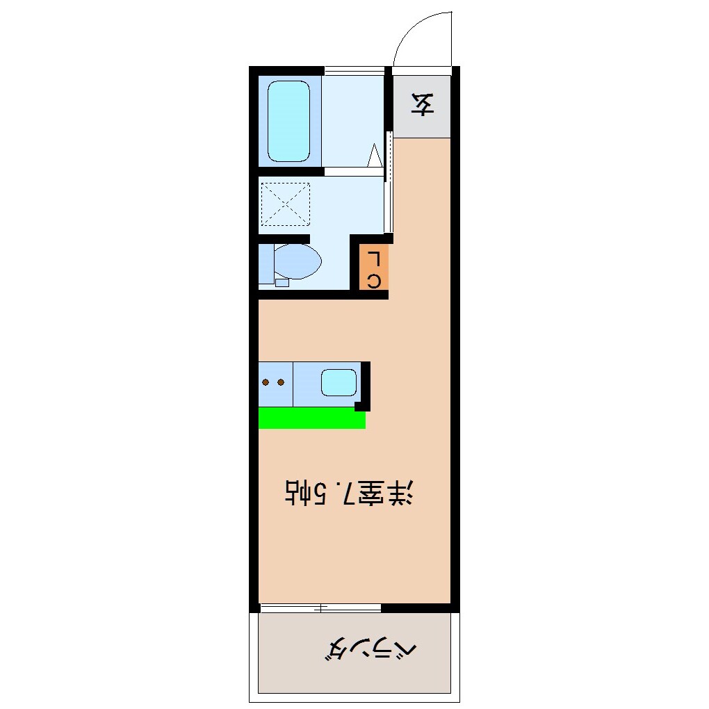 田島コーポの間取り