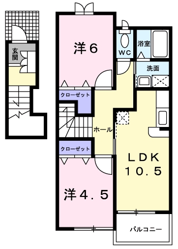 [家電付き] ブリッサジツモンAの間取り